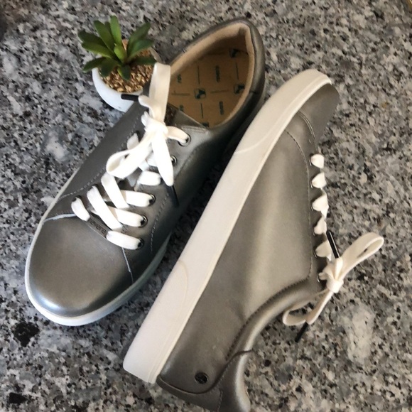 revere Shoes - NewREVERE Limoges LEATHER LACE-UP Shoes Slate Peacock NWOB